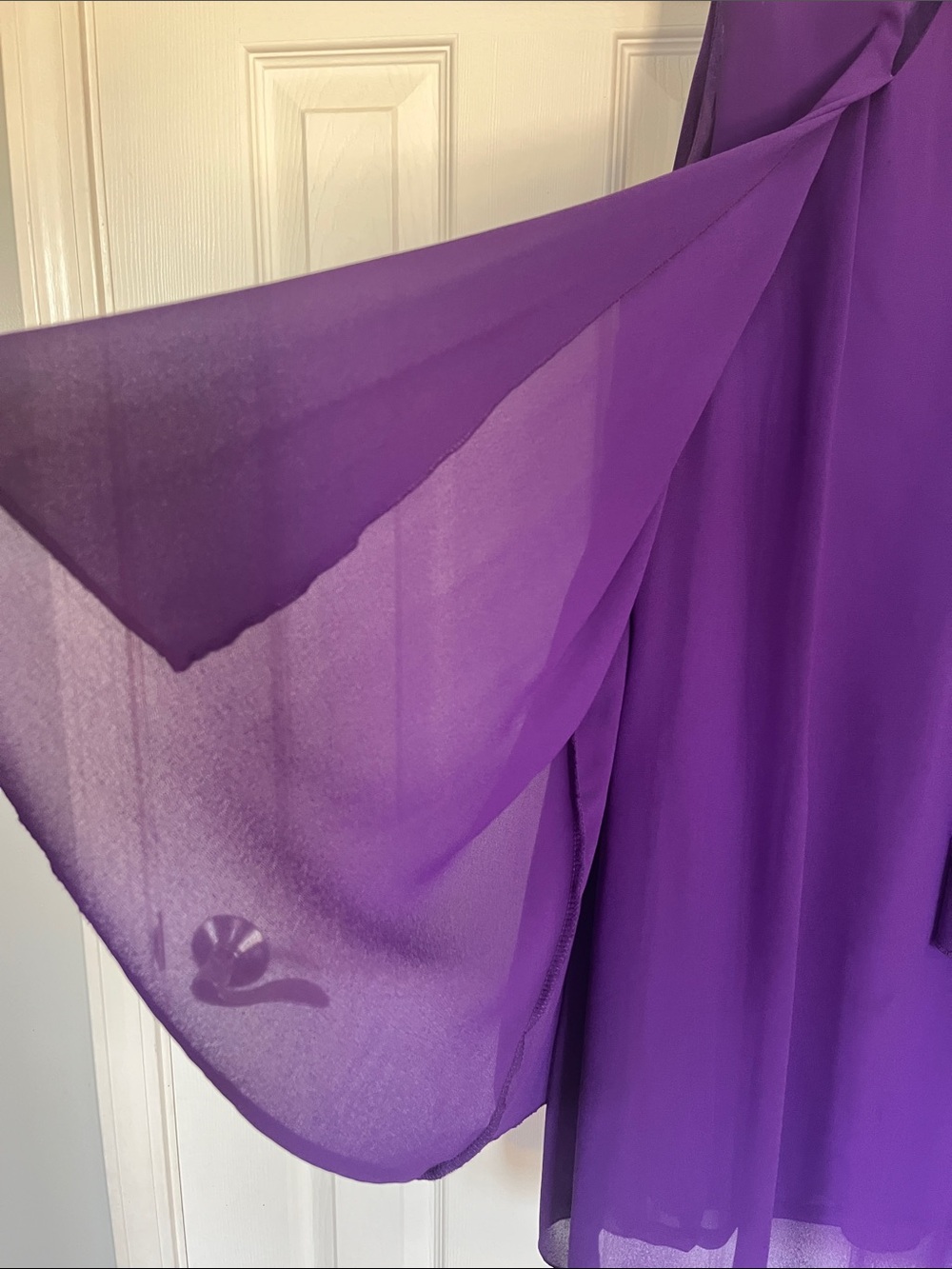 Purple Sleeveless Layered Shift Dress - Unbranded 1X wedding guest dress - Picture 3 of 10